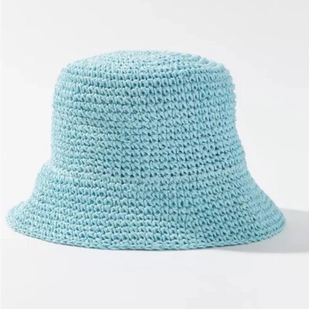 Urban Outfitters Charlie Light Blue Bucket Hat
